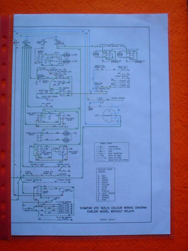 M045 - SE5/5a Colour wiring diagram